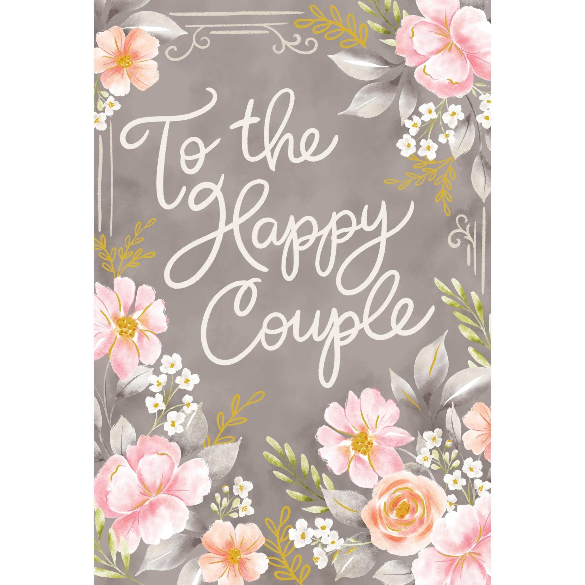 Happy couple wedding card from Pictura, featuring romantic design on an elegant everyday card for special occasions.